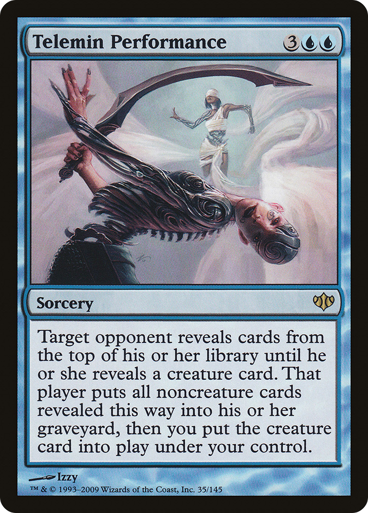 Telemin Performance (CON-035) - Conflux Foil - Premium MTG Single from Wizards of the Coast - Just $0.63! Shop now at Game Crave Tournament Store