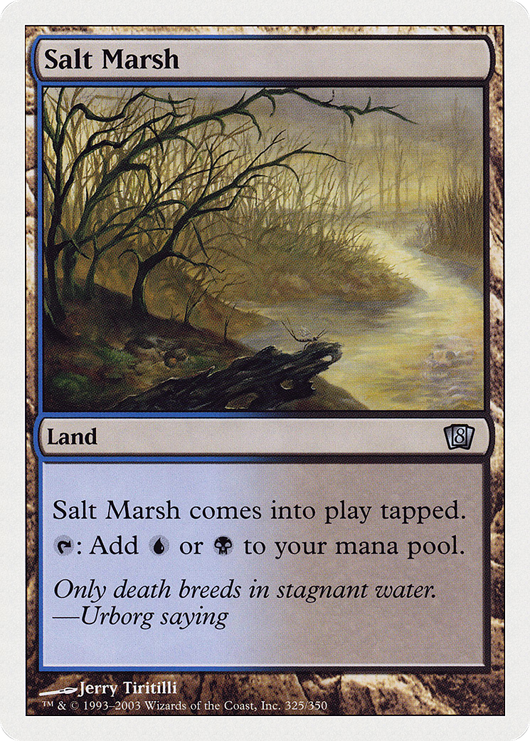 Salt Marsh (8ED-325) - Eighth Edition - Premium MTG Single from Wizards of the Coast - Just $0.11! Shop now at Game Crave Tournament Store