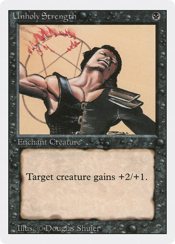 Unholy Strength (3ED-133) - Revised Edition - Premium MTG Single from Wizards of the Coast - Just $0.08! Shop now at Game Crave Tournament Store