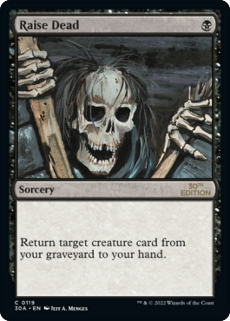 Raise Dead (30A-119) - 30th Anniversary Edition - Premium MTG Single from Wizards of the Coast - Just $0.13! Shop now at Game Crave Tournament Store