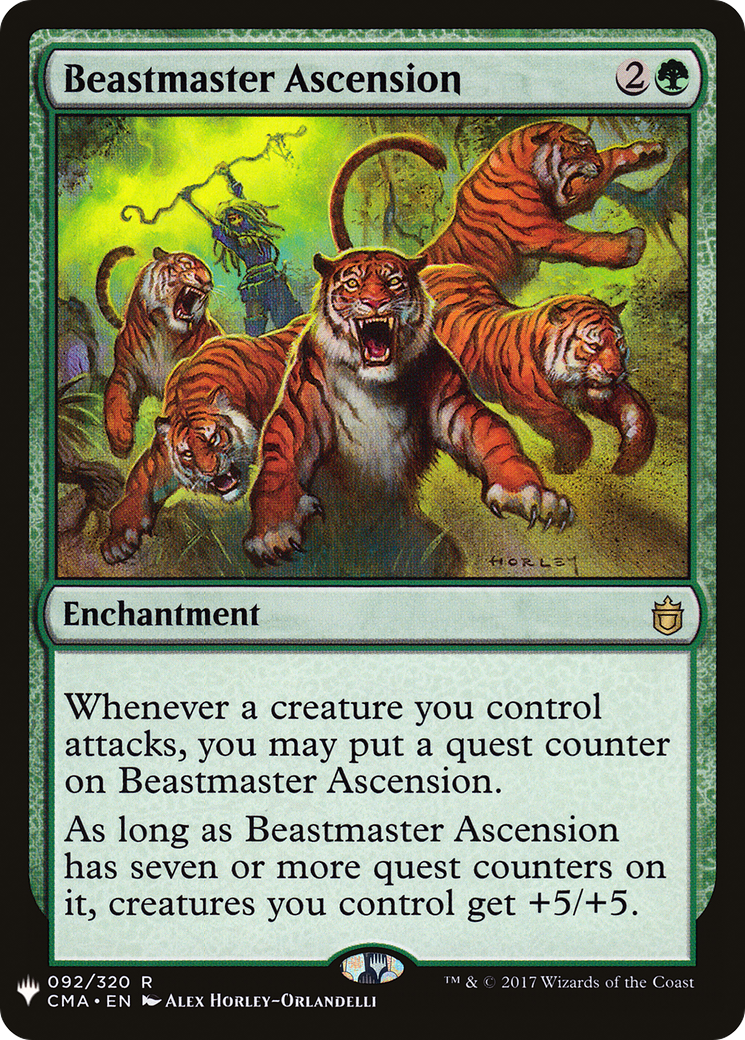 Beastmaster Ascension (MB1-1133) - Mystery Booster - Premium MTG Single from Wizards of the Coast - Just $0.75! Shop now at Game Crave Tournament Store