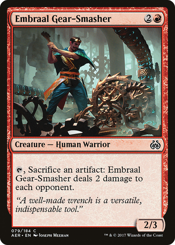 Embraal Gear-Smasher (AER-079) - Aether Revolt - Premium MTG Single from Wizards of the Coast - Just $0.25! Shop now at Game Crave Tournament Store