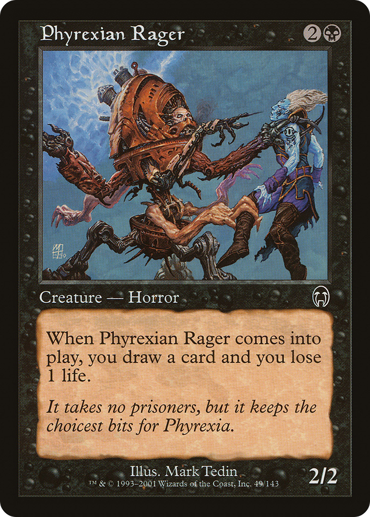 Phyrexian Rager (APC-049) - Apocalypse Foil - Premium MTG Single from Wizards of the Coast - Just $2.38! Shop now at Game Crave Tournament Store