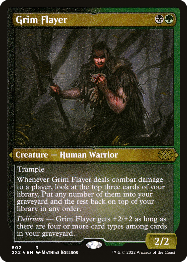Grim Flayer (2X2-502) - Double Masters 2022 Etched Foil - Premium MTG Single from Wizards of the Coast - Just $0.12! Shop now at Game Crave Tournament Store