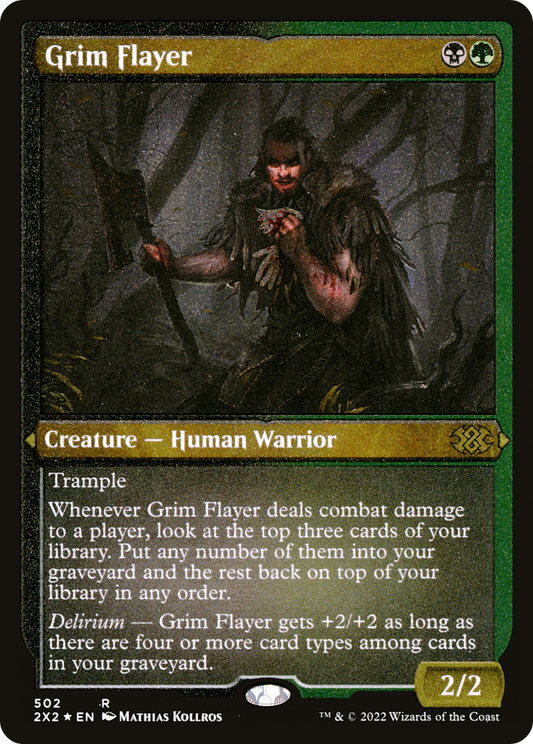 Grim Flayer (2X2-502) - Double Masters 2022 Etched Foil - Premium MTG Single from Wizards of the Coast - Just $0.12! Shop now at Game Crave Tournament Store