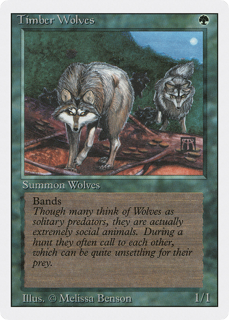Timber Wolves (3ED-219) - Revised Edition - Premium MTG Single from Wizards of the Coast - Just $0.94! Shop now at Game Crave Tournament Store