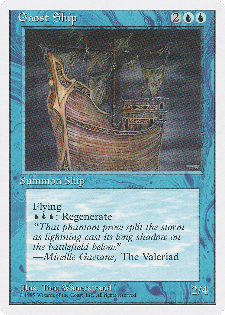 Ghost Ship (4ED-075) - Fourth Edition - Premium MTG Single from Wizards of the Coast - Just $0.08! Shop now at Game Crave Tournament Store