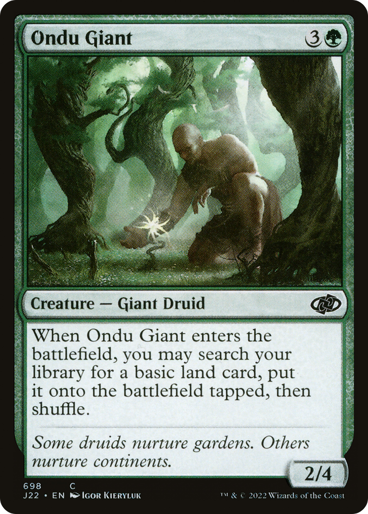 Ondu Giant (J22-698) - Jumpstart 2022 - Premium MTG Single from Wizards of the Coast - Just $0.25! Shop now at Game Crave Tournament Store