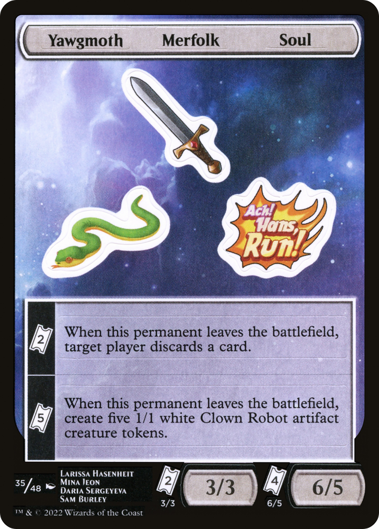 Yawgmoth Merfolk Soul (SUNF-035) - Unfinity Sticker Sheets - Premium MTG Single from Wizards of the Coast - Just $0.25! Shop now at Game Crave Tournament Store