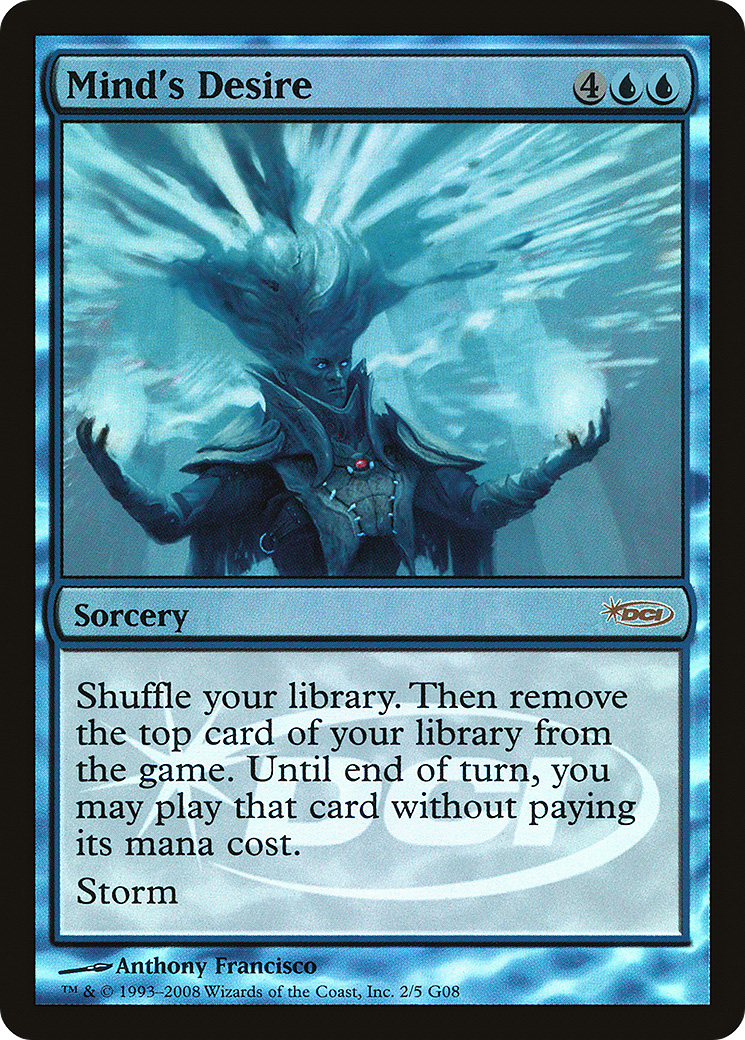 Mind's Desire (G08-002) - Judge Gift Cards 2008 Foil - Premium MTG Single from Wizards of the Coast - Just $5.46! Shop now at Game Crave Tournament Store