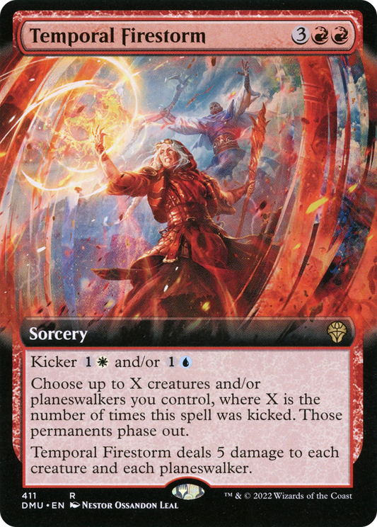 Temporal Firestorm (DMU-411) - Dominaria United: (Extended Art) - Premium MTG Single from Wizards of the Coast - Just $0.25! Shop now at Game Crave Tournament Store