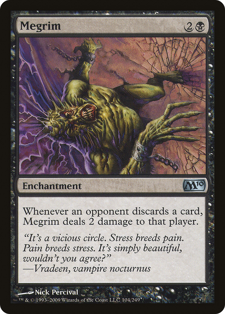 Megrim (M10-104) - Magic 2010 - Premium MTG Single from Wizards of the Coast - Just $0.14! Shop now at Game Crave Tournament Store