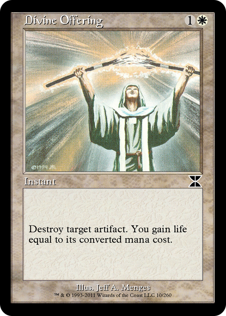 Divine Offering (ME4-010) - Masters Edition IV - Premium MTG Single from Wizards of the Coast - Just $0! Shop now at Game Crave Tournament Store
