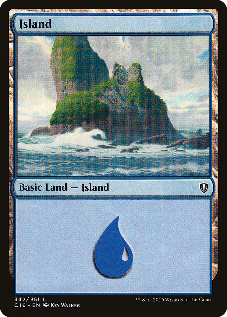 Island (C16-342) - Commander 2016 - Premium MTG Single from Wizards of the Coast - Just $0.08! Shop now at Game Crave Tournament Store