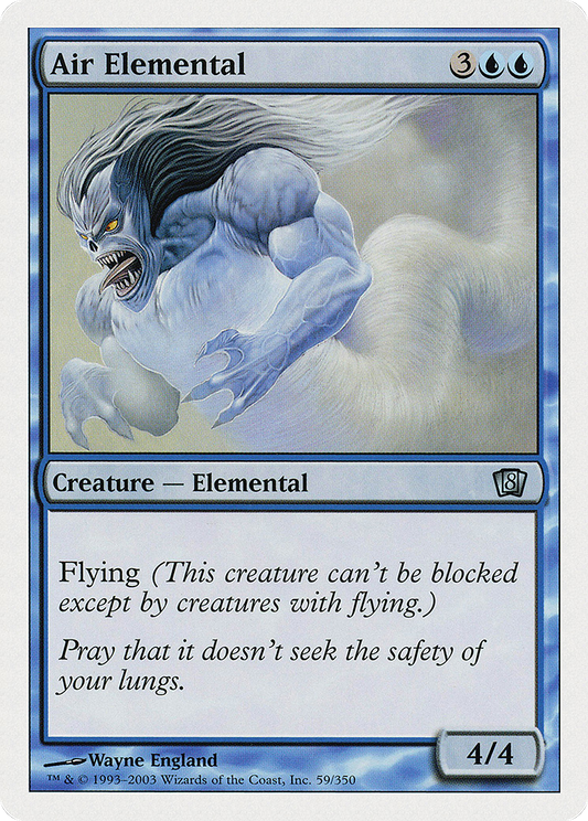 Air Elemental (8ED-059) - Eighth Edition - Premium MTG Single from Wizards of the Coast - Just $0.08! Shop now at Game Crave Tournament Store