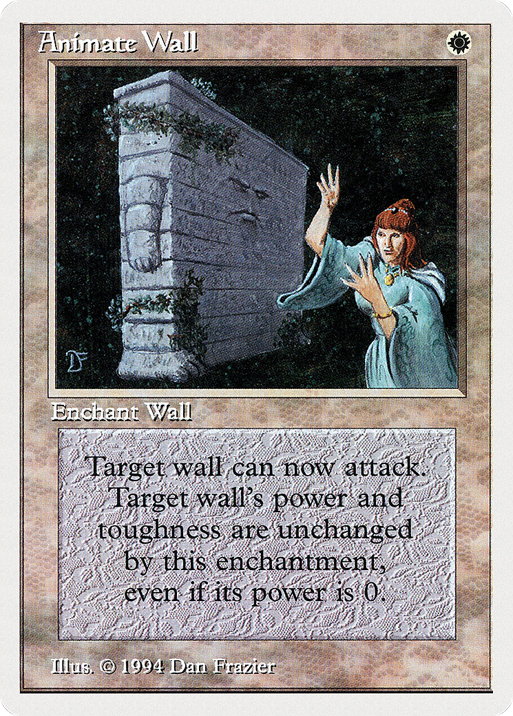 Animate Wall (SUM-001) - Summer Magic / Edgar - Premium MTG Single from Wizards of the Coast - Just $0! Shop now at Game Crave Tournament Store