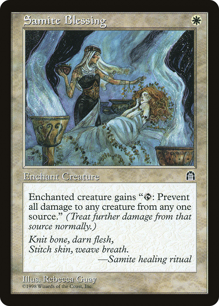 Samite Blessing (STH-013) - Stronghold - Premium MTG Single from Wizards of the Coast - Just $0.08! Shop now at Game Crave Tournament Store