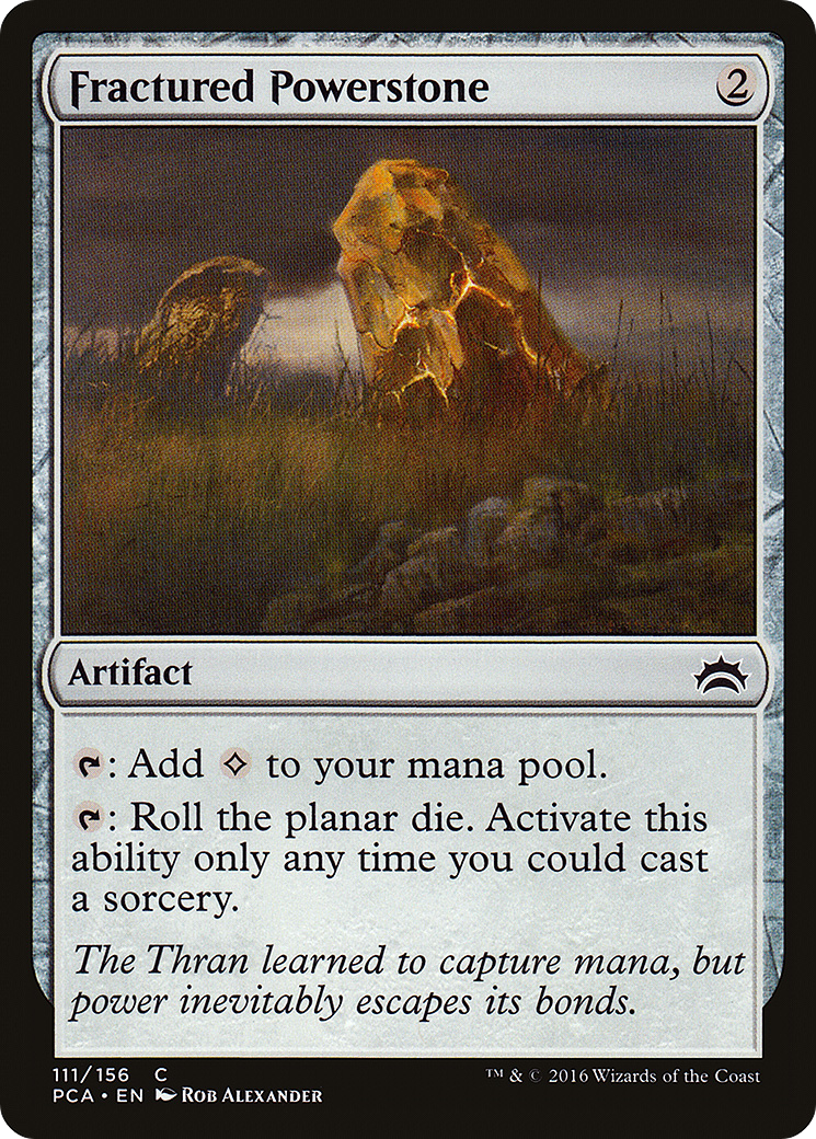 Fractured Powerstone (PCA-111) - Planechase Anthology - Premium MTG Single from Wizards of the Coast - Just $0.08! Shop now at Game Crave Tournament Store
