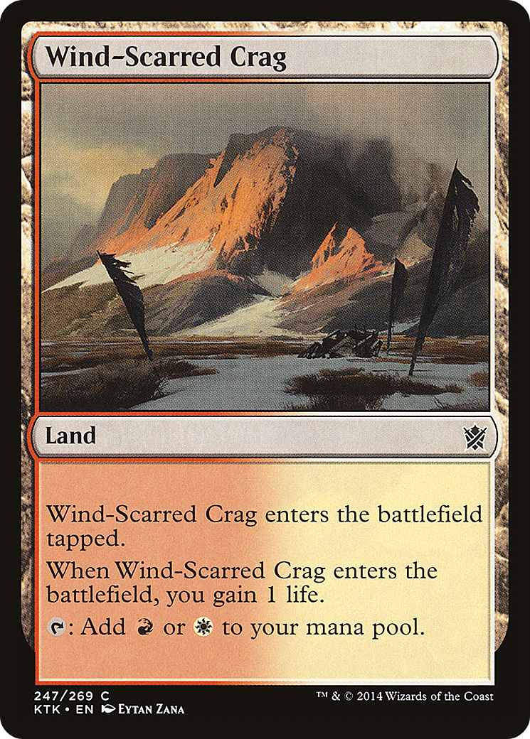 Wind-Scarred Crag (KTK-247) - Khans of Tarkir - Premium MTG Single from Wizards of the Coast - Just $0.08! Shop now at Game Crave Tournament Store