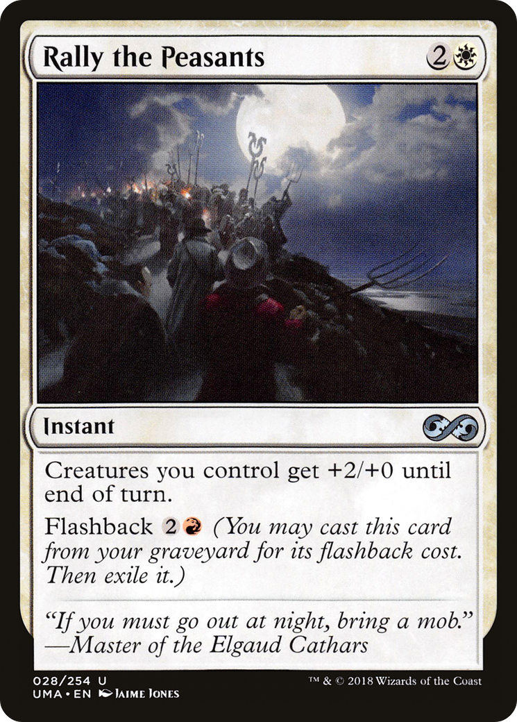 Rally the Peasants (UMA-028) - Ultimate Masters Foil - Premium MTG Single from Wizards of the Coast - Just $0.08! Shop now at Game Crave Tournament Store