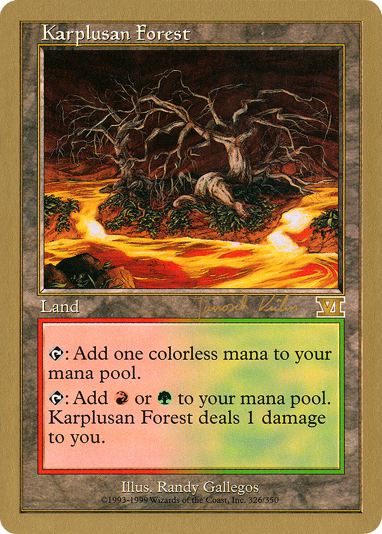 Karplusan Forest (WC00-JK326) - World Championship Decks 2000 - Premium MTG Single from Wizards of the Coast - Just $0.41! Shop now at Game Crave Tournament Store