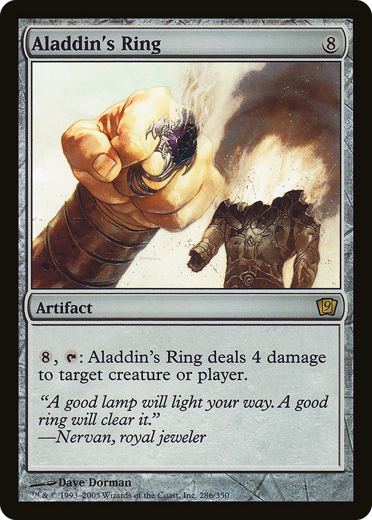 Aladdin's Ring (9ED-286★) - Ninth Edition Foil - Premium MTG Single from Wizards of the Coast - Just $0.67! Shop now at Game Crave Tournament Store