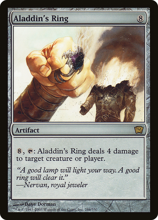 Aladdin's Ring (9ED-286★) - Ninth Edition Foil - Premium MTG Single from Wizards of the Coast - Just $0.67! Shop now at Game Crave Tournament Store