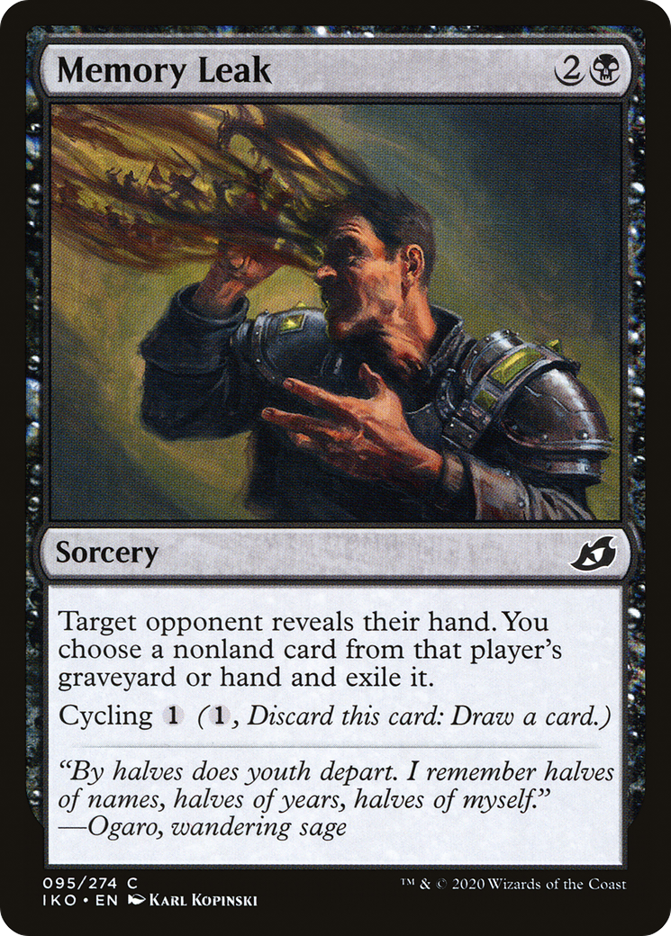 Memory Leak (IKO-095) - Ikoria: Lair of Behemoths Foil - Premium MTG Single from Wizards of the Coast - Just $0.25! Shop now at Game Crave Tournament Store