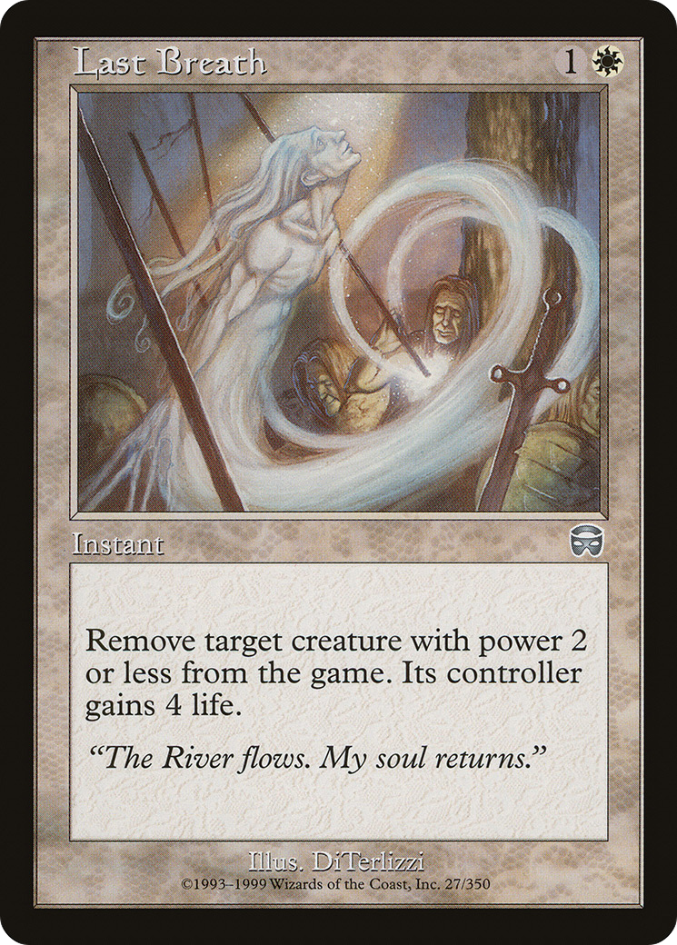 Last Breath (MMQ-027) - Mercadian Masques - Premium MTG Single from Wizards of the Coast - Just $0.26! Shop now at Game Crave Tournament Store