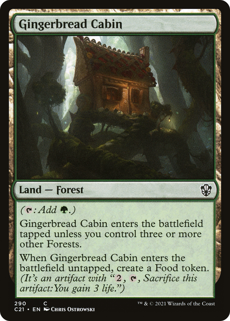 Gingerbread Cabin (C21-290) - Commander 2021 - Premium MTG Single from Wizards of the Coast - Just $0.08! Shop now at Game Crave Tournament Store
