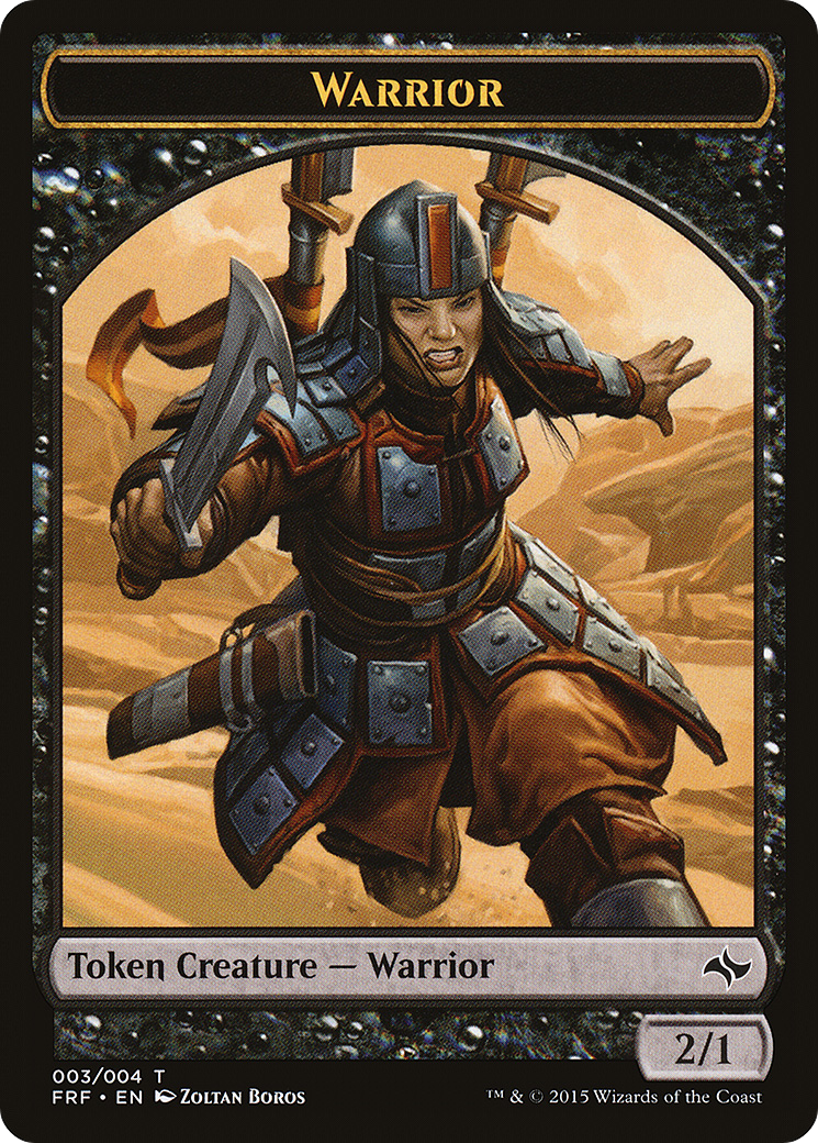 Warrior (TFRF-003) - Fate Reforged Tokens - Premium MTG Single from Wizards of the Coast - Just $0.25! Shop now at Game Crave Tournament Store