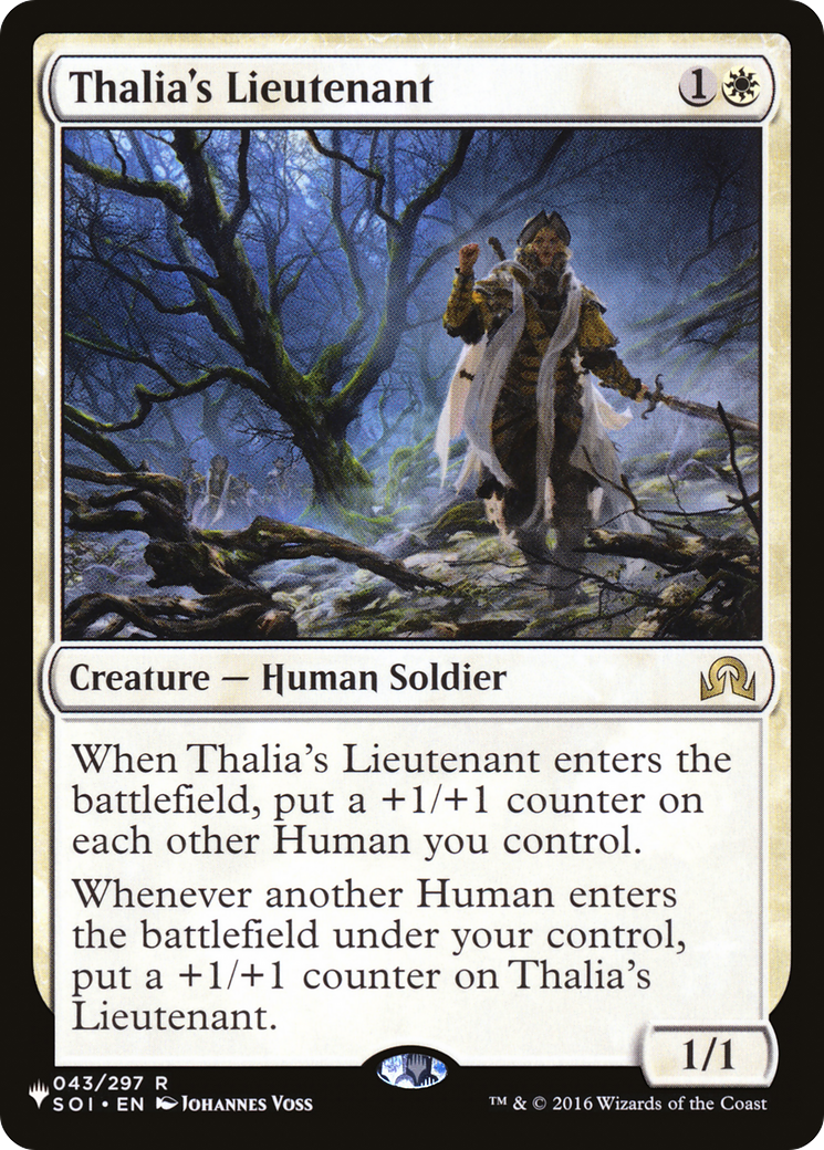 Thalia's Lieutenant (PLIST-587) - The List - Premium MTG Single from Wizards of the Coast - Just $0.29! Shop now at Game Crave Tournament Store