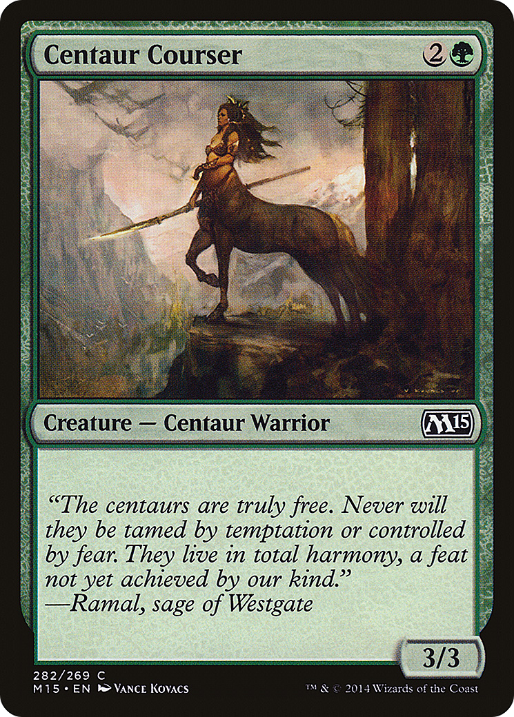 Centaur Courser (M15-282) - Magic 2015 - Premium MTG Single from Wizards of the Coast - Just $0.25! Shop now at Game Crave Tournament Store