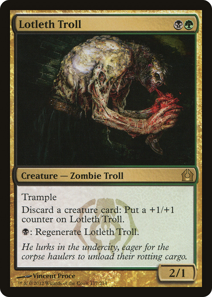 Lotleth Troll (RTR-177) - Return to Ravnica - Premium MTG Single from Wizards of the Coast - Just $0.08! Shop now at Game Crave Tournament Store
