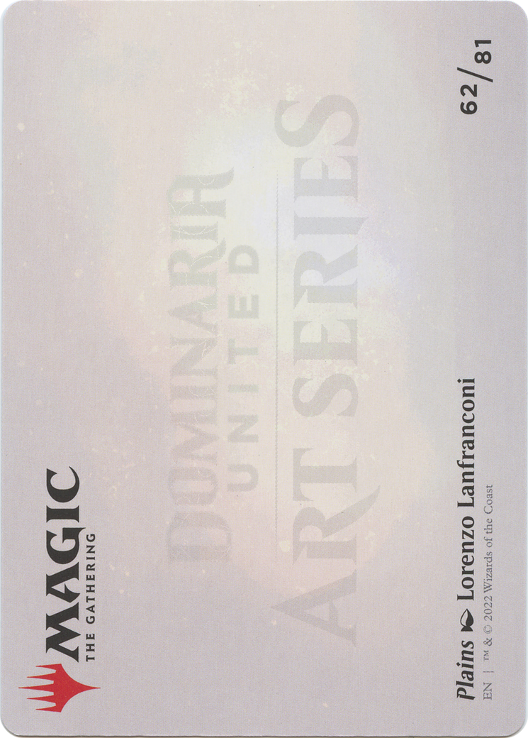 Plains // Plains (ADMU-062) - Dominaria United Art Series (Borderless) - Premium MTG Single from Wizards of the Coast - Just $0! Shop now at Game Crave Tournament Store