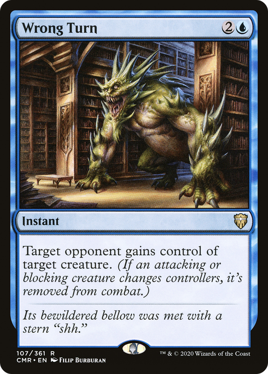 Wrong Turn (CMR-107) - Commander Legends - Premium MTG Single from Wizards of the Coast - Just $0.08! Shop now at Game Crave Tournament Store
