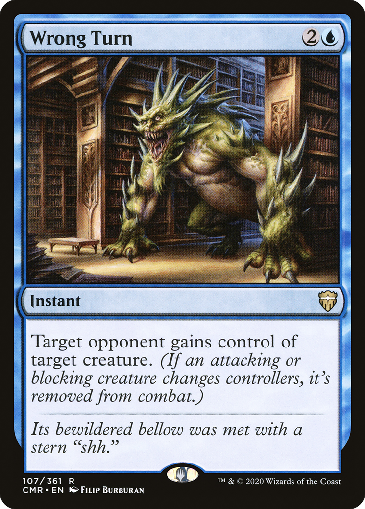 Wrong Turn (CMR-107) - Commander Legends Foil - Premium MTG Single from Wizards of the Coast - Just $0.10! Shop now at Game Crave Tournament Store