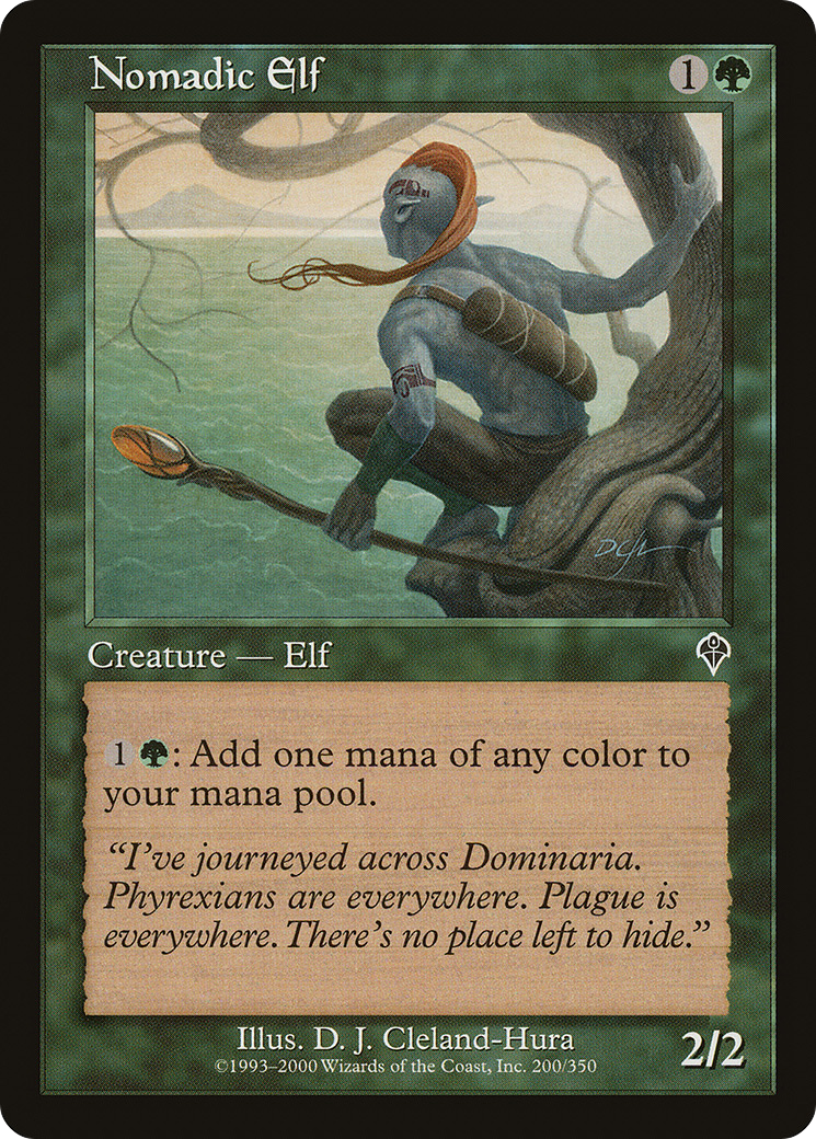 Nomadic Elf (INV-200) - Invasion Foil - Premium MTG Single from Wizards of the Coast - Just $0.18! Shop now at Game Crave Tournament Store