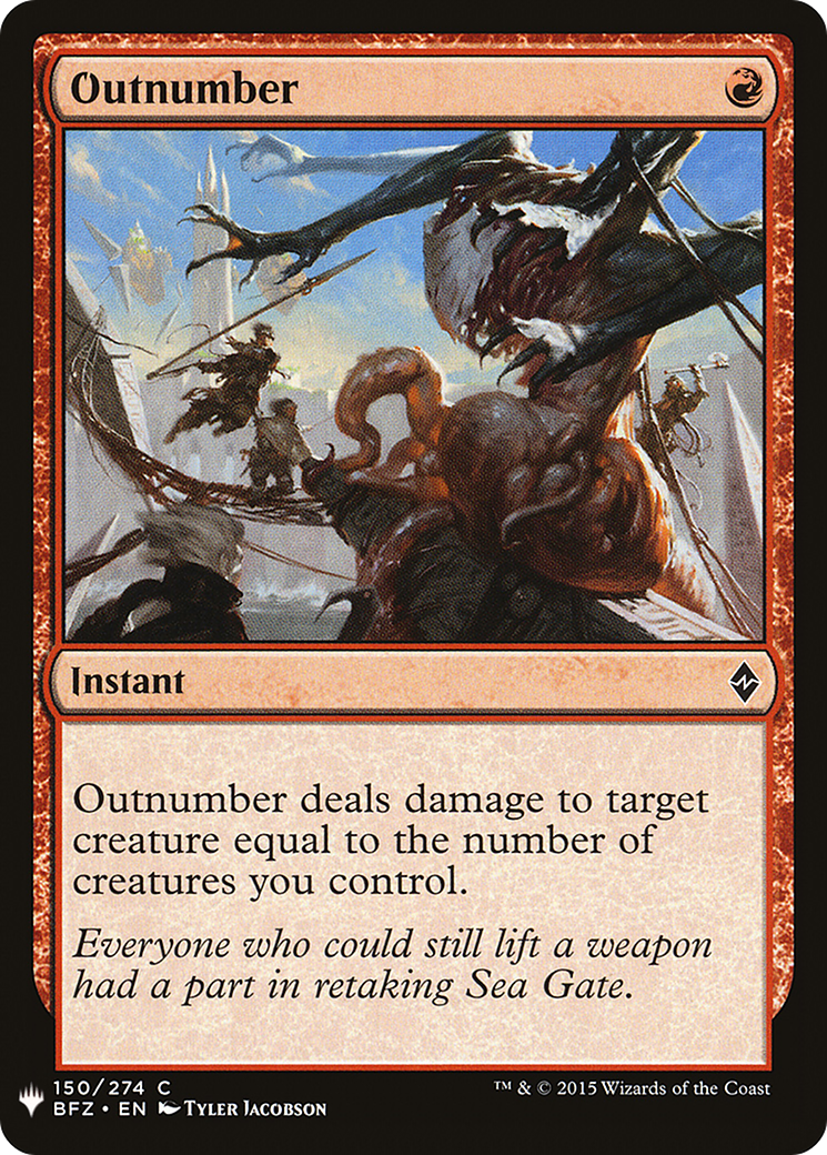 Outnumber (MB1-1023) - Mystery Booster - Premium MTG Single from Wizards of the Coast - Just $0.08! Shop now at Game Crave Tournament Store