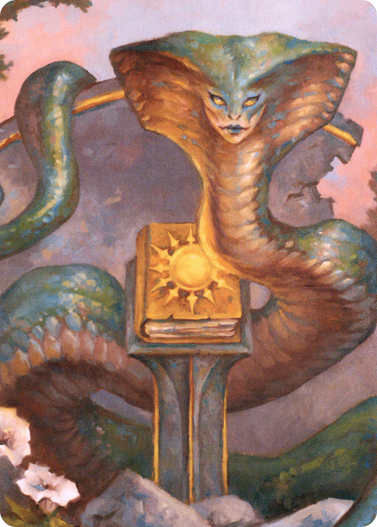 Guardian Naga // Guardian Naga (ACLB-016) - Battle for Baldur's Gate Art Series (Borderless) Foil - Premium MTG Single from Wizards of the Coast - Just $0! Shop now at Game Crave Tournament Store
