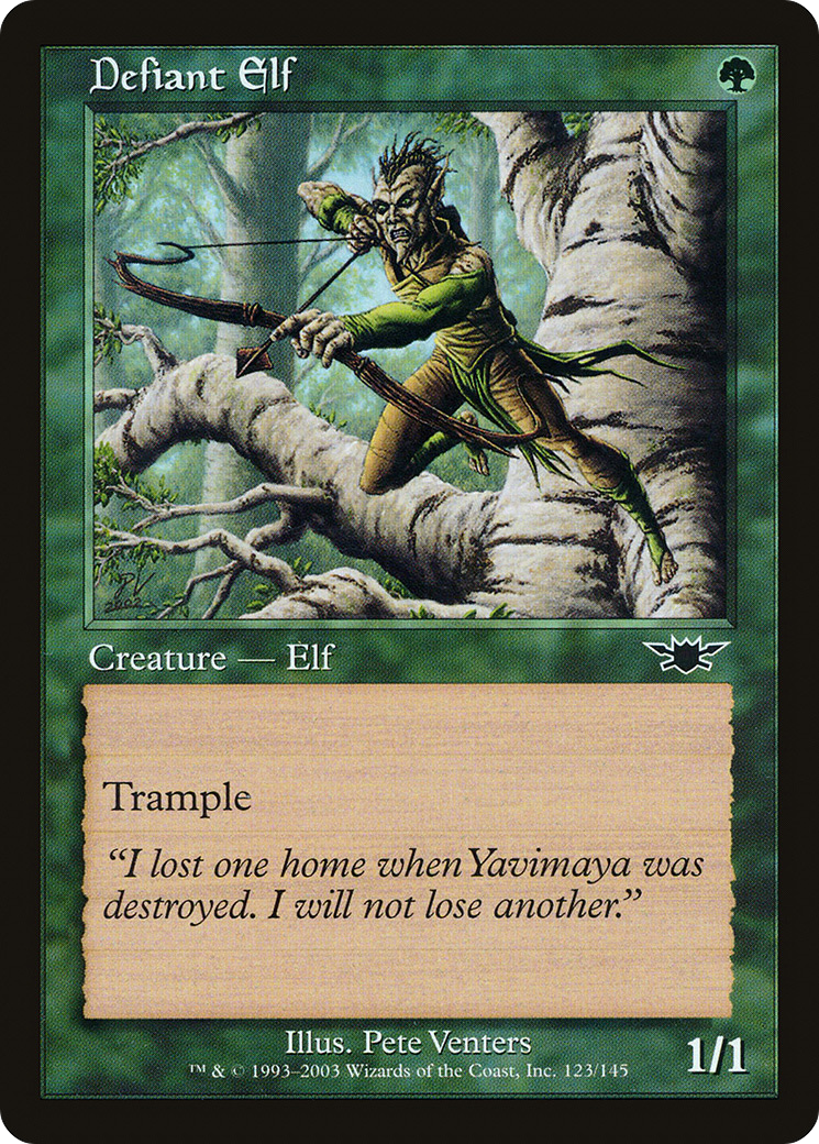 Defiant Elf (LGN-123) - Legions Foil - Premium MTG Single from Wizards of the Coast - Just $0.41! Shop now at Game Crave Tournament Store