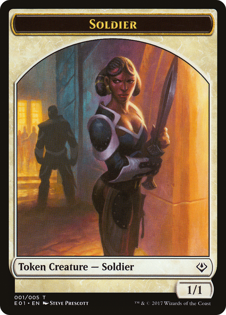 Soldier (TE01-001) - Archenemy: Nicol Bolas Tokens - Premium MTG Single from Wizards of the Coast - Just $0! Shop now at Game Crave Tournament Store