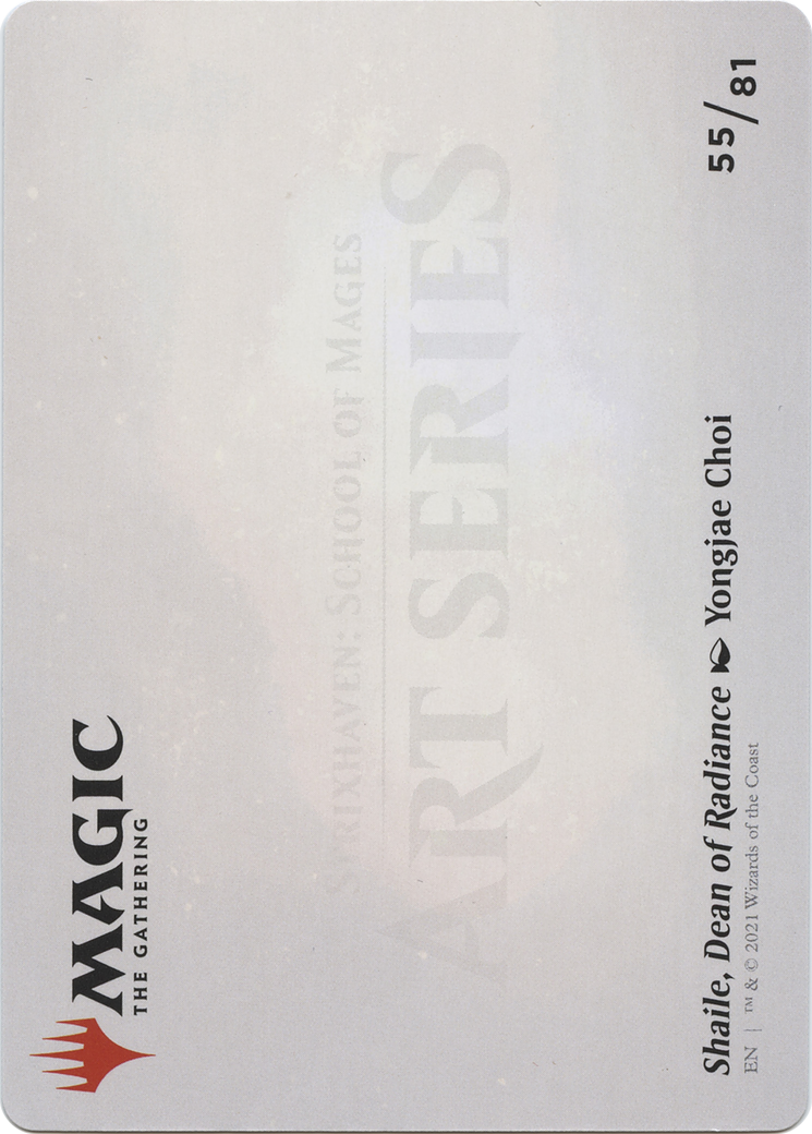 Shaile, Dean of Radiance // Shaile, Dean of Radiance (ASTX-055) - Strixhaven Art Series (Borderless) - Premium MTG Single from Wizards of the Coast - Just $0! Shop now at Game Crave Tournament Store