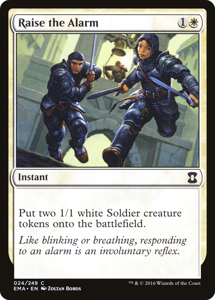 Raise the Alarm (EMA-024) - Eternal Masters - Premium MTG Single from Wizards of the Coast - Just $0.08! Shop now at Game Crave Tournament Store