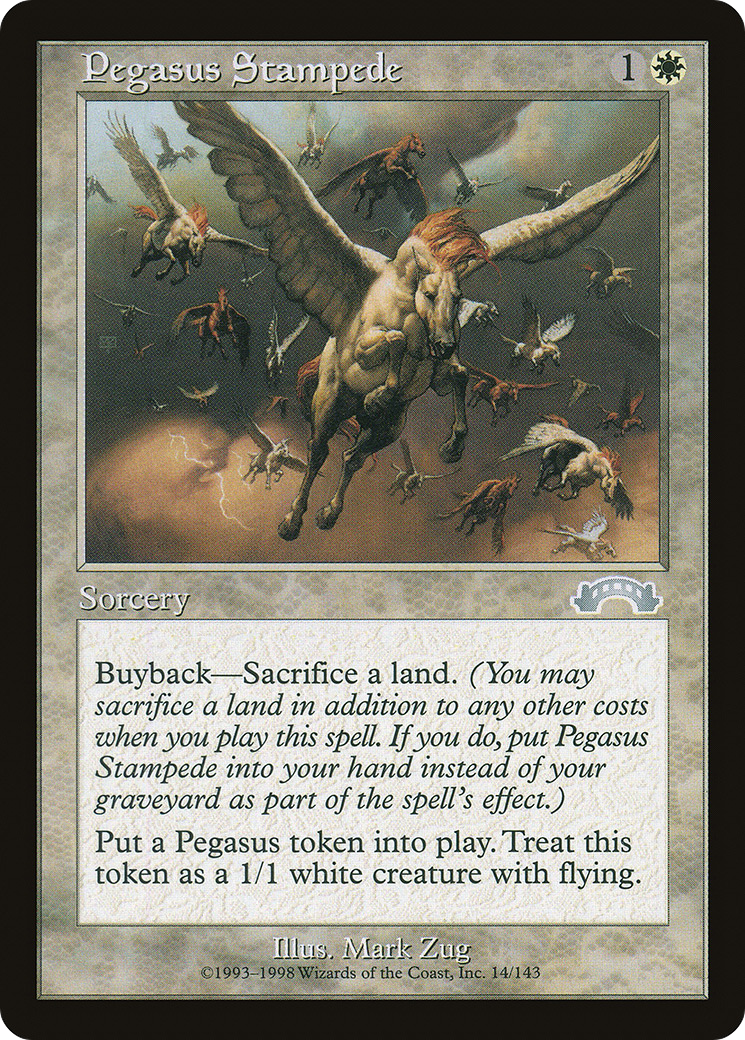 Pegasus Stampede (EXO-014) - Exodus - Premium MTG Single from Wizards of the Coast - Just $0.08! Shop now at Game Crave Tournament Store