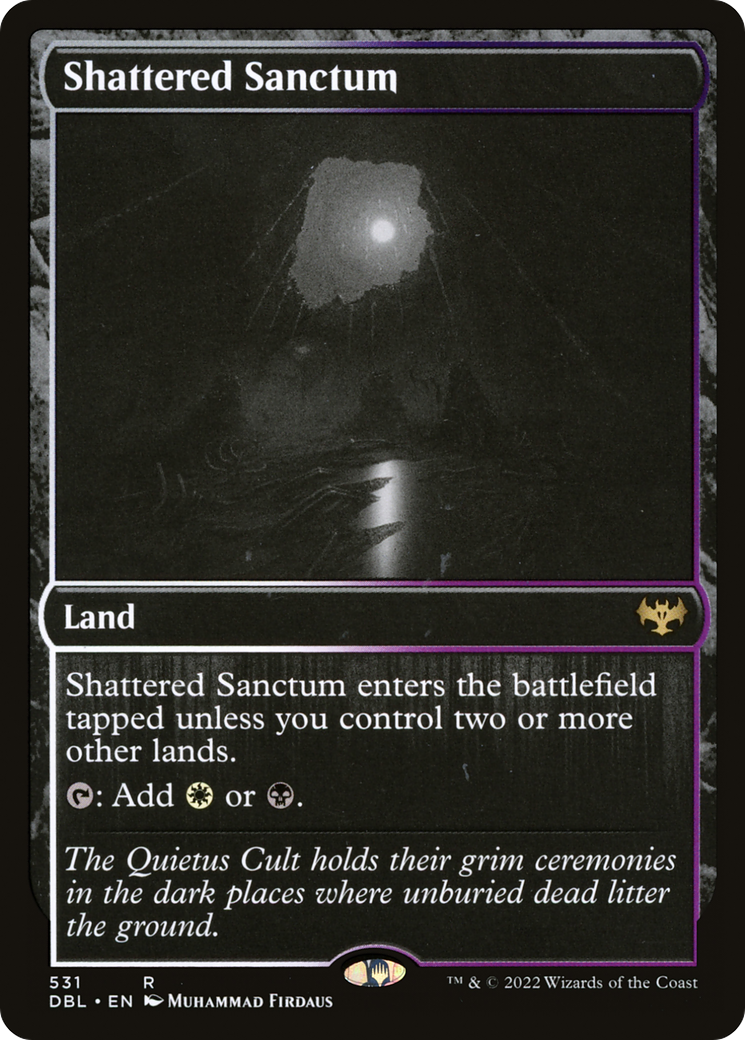 Shattered Sanctum (DBL-531) - Innistrad: Double Feature Foil - Premium MTG Single from Wizards of the Coast - Just $6.43! Shop now at Game Crave Tournament Store