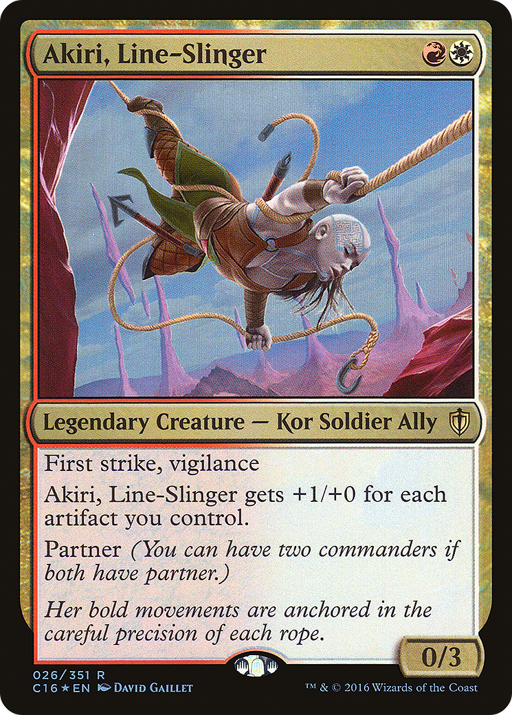 Akiri, Line-Slinger (C16-026) - Commander 2016 Foil - Premium MTG Single from Wizards of the Coast - Just $0.59! Shop now at Game Crave Tournament Store