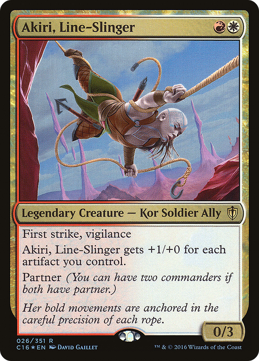 Akiri, Line-Slinger (C16-026) - Commander 2016 Foil - Premium MTG Single from Wizards of the Coast - Just $0.59! Shop now at Game Crave Tournament Store
