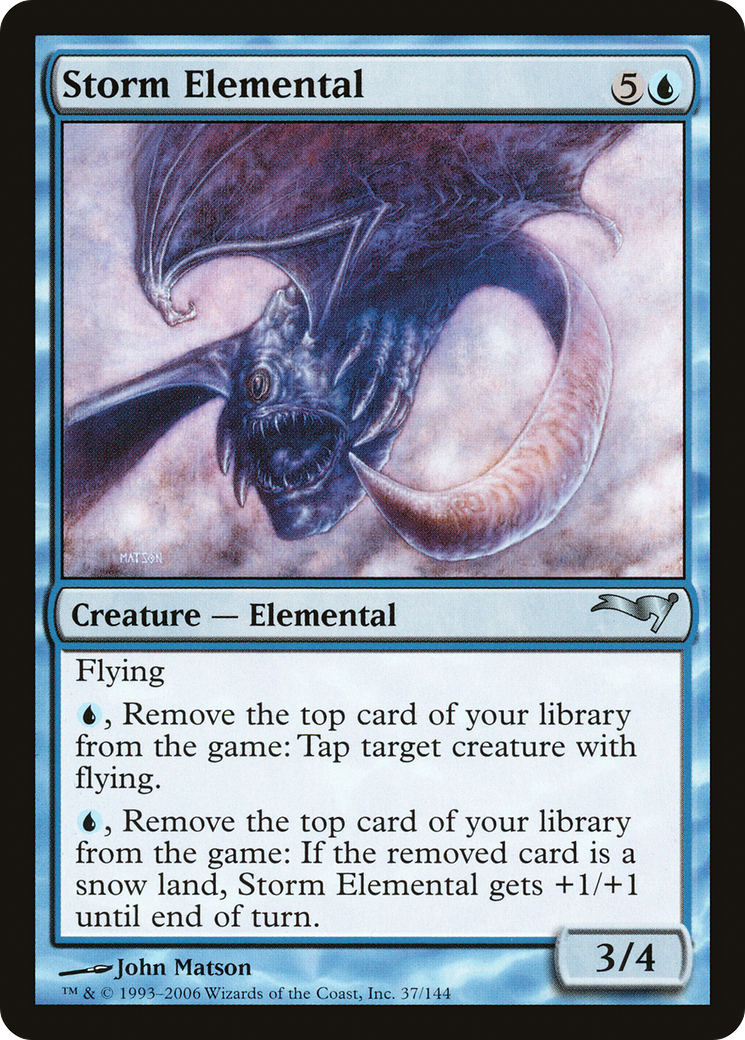 Storm Elemental (CST-037) - Coldsnap Theme Decks - Premium MTG Single from Wizards of the Coast - Just $0.25! Shop now at Game Crave Tournament Store