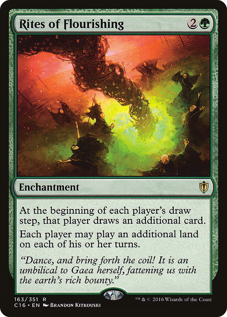 Rites of Flourishing (C16-163) - Commander 2016 - Premium MTG Single from Wizards of the Coast - Just $0.75! Shop now at Game Crave Tournament Store
